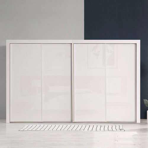 국내제작 직접배송 키높이 클래시 3240mm 슬라이딩옷장 이불장 양복장, 화이트(유광)