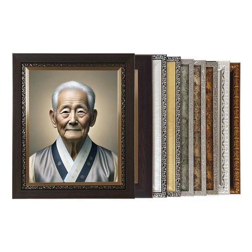 고급 영정사진 액자 11x14(11r) 8x10(8r)인치 사진미포함, 1개, 2005 밤
