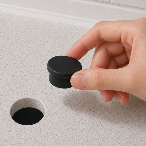 싸이소 실리콘 구멍 마개 가스배관 인덕션 싱크대 호스 가스렌지 다용도 검정