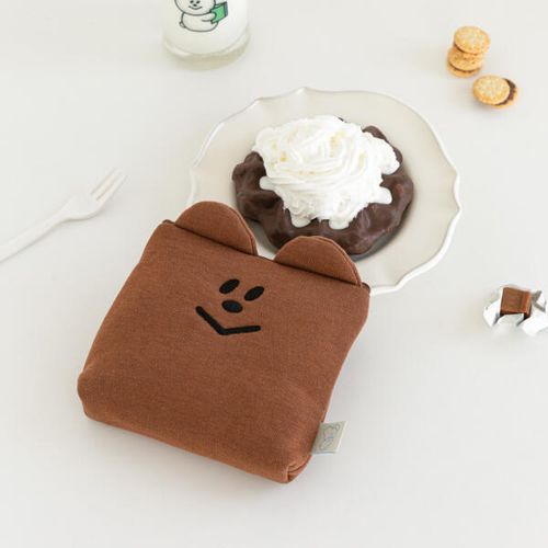 모모씨 베어 쿠션 파우치 (3종)