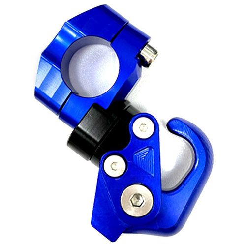 배달 오토바이 봉지걸이 자전거 헬멧걸이 튜닝 후크 범용 22mm, 1개, 블루