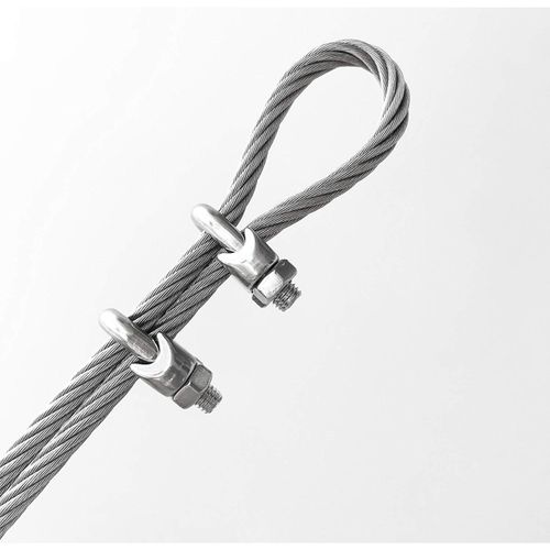 (세트상품) 굿나잇몰 스텐 와이어 클립 2개 + 와이어로프 세트 1M 2.4mm 3.2mm 4mm 5mm 6mm 8mm 10mm, 1개