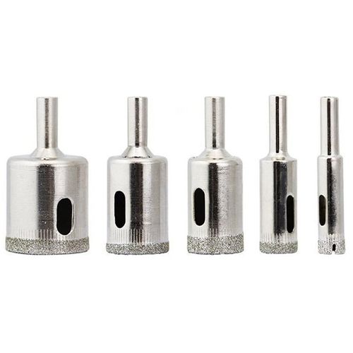 5PCS 다이어몬드홀소 유리홀소 유리기리 타일 도자기 항아리 화분 대리석구멍뚫기 다이아몬드홀소 세라믹천공 유리천공 10mm 14mm 20mm 25mm 30mm, 1세트