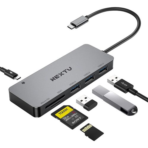 넥스트유 카루단 6in1 USB C타입 멀티 포트 허브 PD 100W NEXT-9715TC-PD