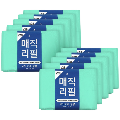 센스큐 매직리필 280 휴지통 리필봉투 기저귀 휴지통 리필 29L 타사호환, 1개