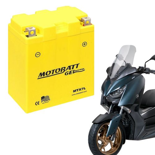 모토뱃젤 오토바이배터리 MTX7L 12V 7AH YTX7L-BS 밧데리, 1개