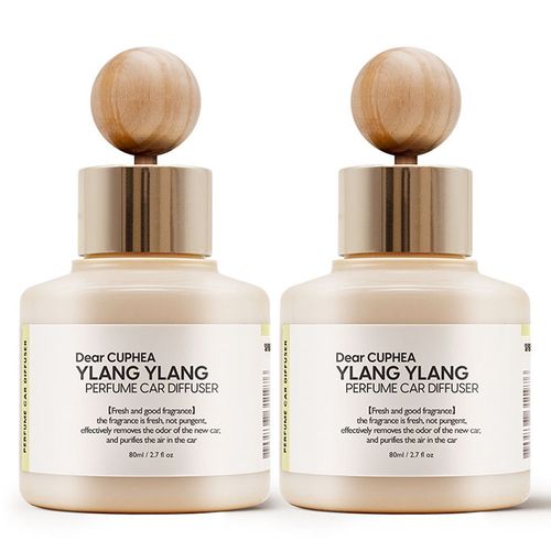 디어쿠페아 퍼퓸 차량용 디퓨저 80ml, 2개, 일랑일랑