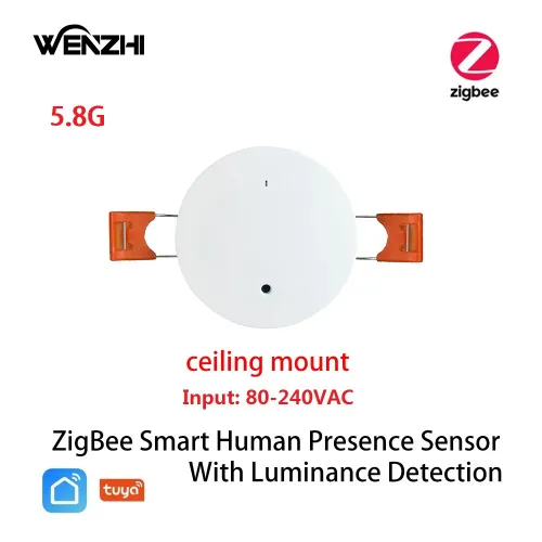 ZigBee 와이파이 MmWave 인체 감지 모션 센서 조도 및 거리 감지 투야 스마트 라이프 홈 자동화 5 V 110 V 220V