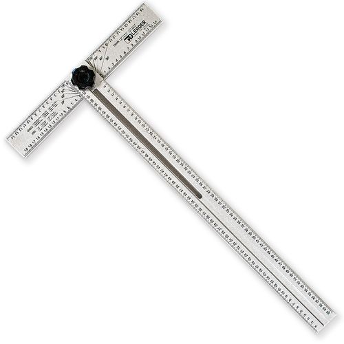 툴리버 타일 T자 티자 각도조절 알루미늄 제도용 작업용자 650mm 65cm 자, 1개