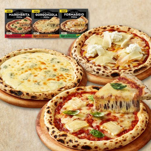 애슐리 화덕피자 세트 (포르마지오1pk+고르곤졸라1pk+마르게리따1pk)