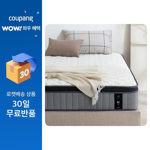 웰퍼니쳐 쇼킹 에어 매쉬 원단 필로우탑 국내 호텔 침대 매트리스 25T, 매직코일 쇼킹(25T) K, 25cm, 중간 단단함