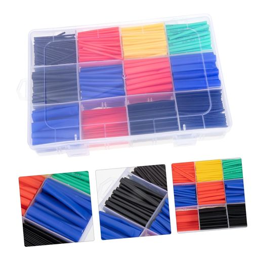 히트 수축 튜브 키트 800pcs 2:1 전기용 전선 절연 랩 DIY 자동차 배선용, 800개