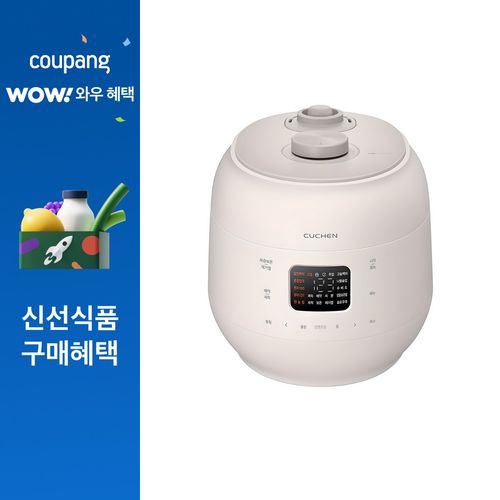 쿠첸 더 핏 듀얼 프레셔 전기압력밥솥 10인용, CRS-FWK1040I, IVORY