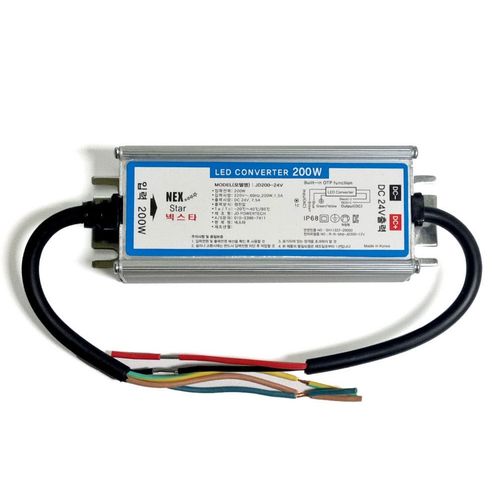 SMPS DC24V 200W JD 전원공급장치 LED용 방수 조명기구용 컨버터 파워써플라이 24V200W, 1개