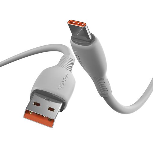 벤션 파스텔 100W C타입 USB A 고속충전케이블, 1개, 그레이, 2m
