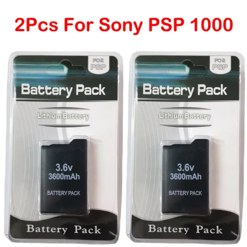 소니 PSP1000 PSP 콘솔 게임 패드 교체 배터리에 대 한 2pcs 3600mAh 3.6V 충전식 리튬 이온 팩