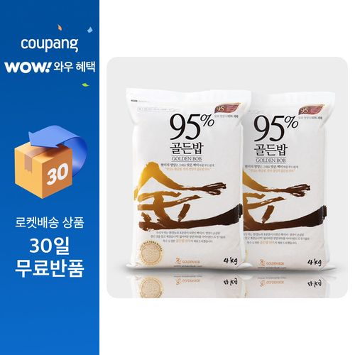 고시히카리 부드러운 프리미엄 현미 골든밥 95% 4kg, 2개