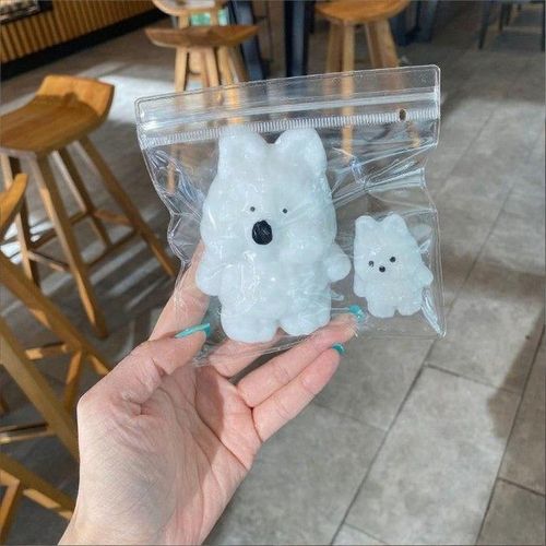 도레아 말랑이 스퀴시 캐릭터 스트레스볼 촉감 힐링, 1세트, 옵션9 더블 말랑 토끼
