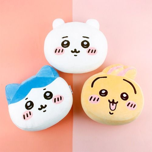 먼작귀 치이카와 하치와레 인형 모찌 쿠션, 1개, 치이카와, 25cm