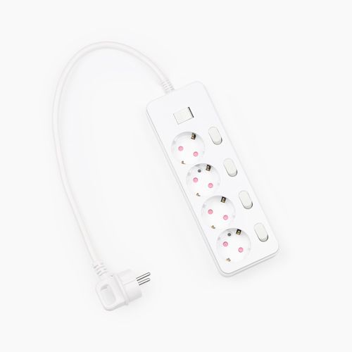 아이정 더좋은 과부하 개별 스위치 멀티탭 4구 CP-TG04, White, 1개, 50cm