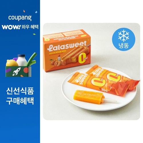라라스윗 제주감귤 제로 바 아이스크림 (냉동), 1개, 6개입, 70ml