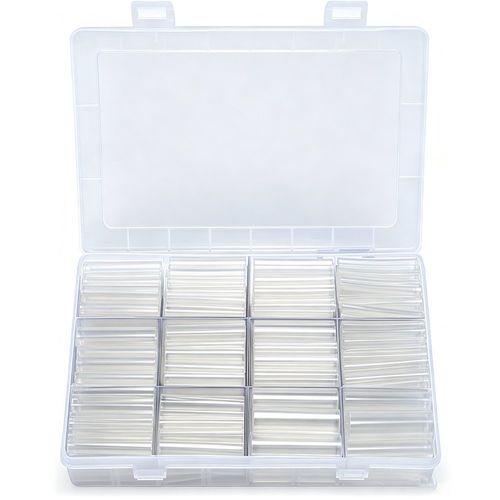 275pcs 열수축 튜브 키트 3:1 비율 무접착 투명 수축 튜브 산업용 전선 절연 보호, 275개