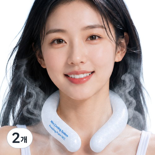 맥스쿨 울트라쿨링 아이스 넥쿨러 심리스, 2개, 다이아화이트, free