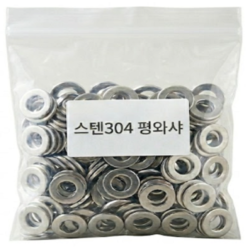 평와샤 스텐304 직결피스나사용 4X16 4X20, 500개