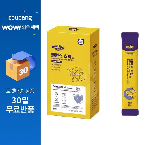 포포몽 반려동물 깨끗한나라 밸런스 스틱 IM 10p, 120g, 1개, 연어