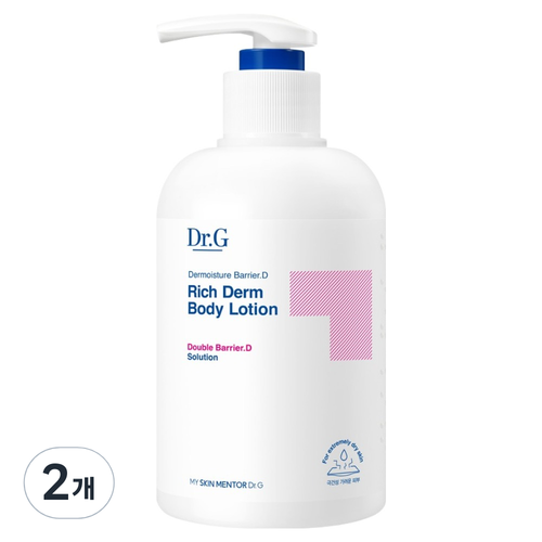 닥터지 더모이스처 배리어 D 리치덤 바디로션, 400ml, 2개