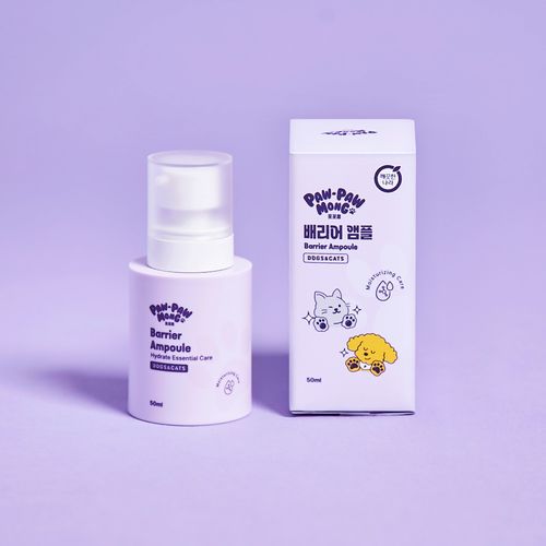 포포몽 강아지 고양이 겸용 피부보호 보습 진정 저자극 배리어 앰플, 1개, 50ml
