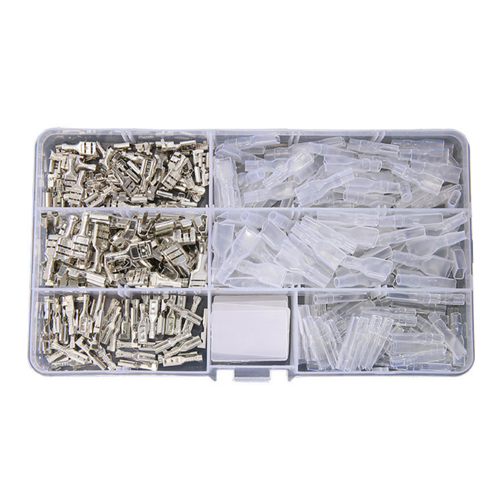 (제이케이) DIY전용 납작단자 270pcs세트 PG절연캡 신주 넙적 PG압착단자 전선 압착 배선
