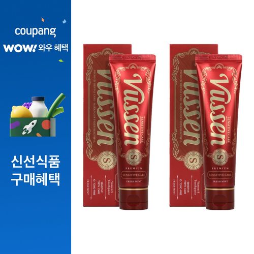 오스템 뷰센 S 시린이케어 치약 후레쉬 민트향, 120g, 2개