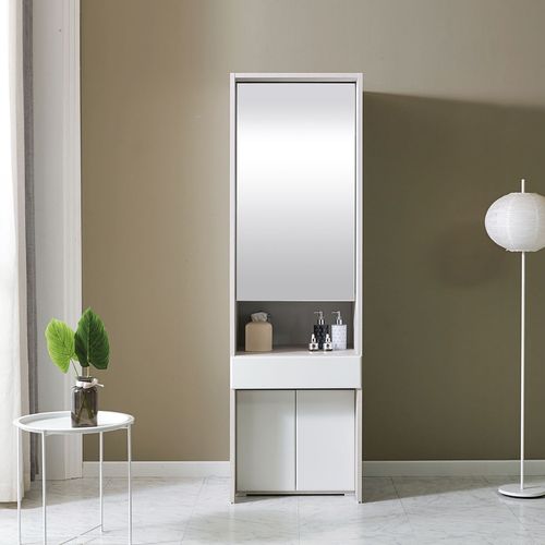 로즈퍼니처 메이 전신거울 600 키큰 화장대 수납장 600x615x1960mm