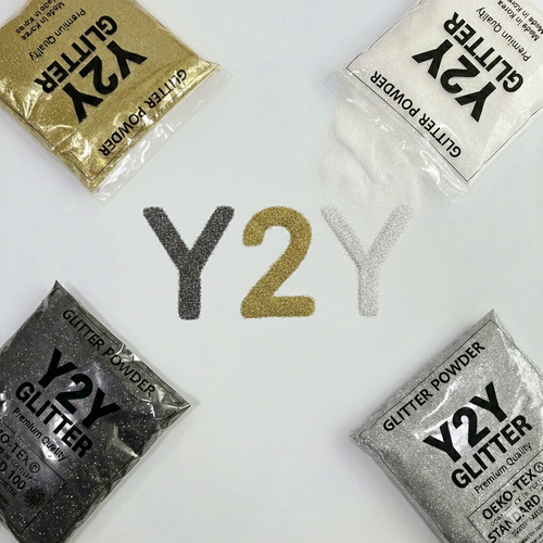 Y2Y 국내 생산 글리터 파우더 반짝이 가루 1kg 슬라임 말랑이 슬랑이 왁뿌볼 네일 미술 페인트 재료, 1개, Y-2 골드 1KG