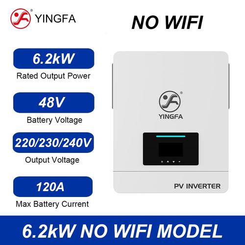 6.2kW 220V 고주파 하이브리드 태양광 인버터 (WIFI/BMS 포트)