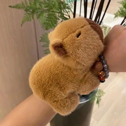 다다랜드 껌딱지 손목 부착가능 애착 밴드 인형, 20cm, 카피바라, 1개