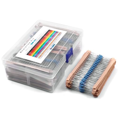 2600개 130종 1/4W 1% 금속피막 저항 키트 1 Ohm-3M Ohm RoHS 인증 전자부품, 1박스