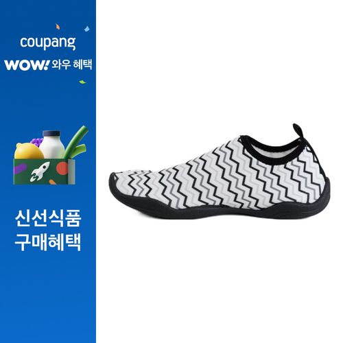 스포디노 아동용 어썸 아쿠아슈즈 ZigZag, 블랙, 210