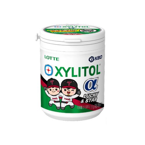 롯데 KBO 자일리톨 알파 오리지널 용기 86g 랜덤발송 한정판