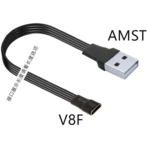 1M 왼쪽 오른쪽 각도 마이크로 Usb 여성 유형-c/마이크로 B 미니 USB 남성 마이크로 usb 여성 90도 유형 C