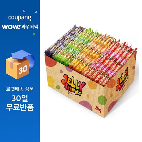 젤리스트로우 대용량 얼려먹는 과즙 젤리, 3kg, 1세트