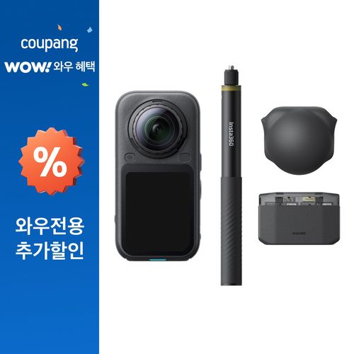 인스타360 X6 에션셜 번들 액션캠, 블랙, CINSABXA