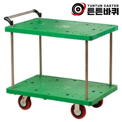 산업용카트 서빙 업소용 주방 식당 2단 특대형 15cm바퀴4개 일반형 920×610mm