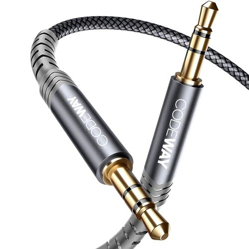 코드웨이 3.5mm AUX 스테레오 오디오 케이블, 1m, 혼합색상, 1개