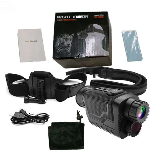 NV8260 4K HD 헤드 마운트 적외선 전술 망원경 카메라 36MP 전문 디지털 야간 투시경 단 사냥용