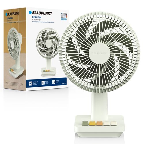 블라우풍트 레트로 BLDC 저소음 무선 미니 탁상용 선풍기, 클라우드 그린, BLP-DK101GN