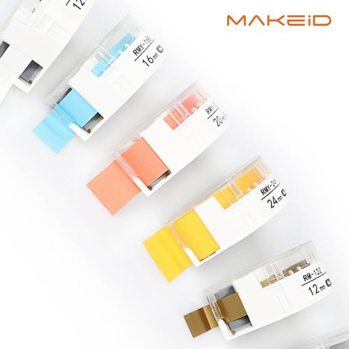 로드메일코리아 MAKEiD 라벨테이프 24mm EV01 네임스티커 수명이오래가는 이름표용지 라벨테이프카트리지
