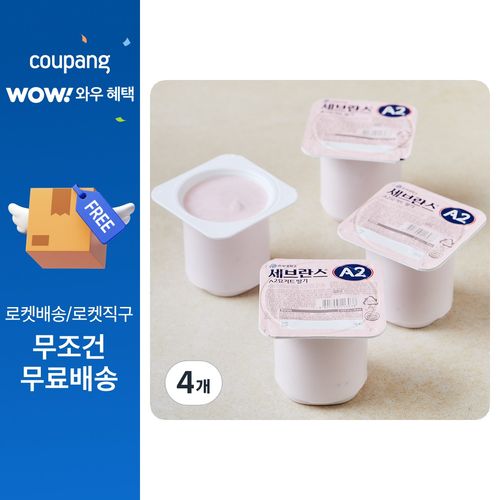 연세유업 세브란스 A2 요거트 딸기 4개입, 80g, 4개