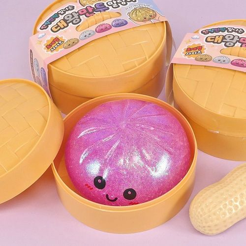 글리터 반짝반짝 빛나는 대왕 만두 말랑이 (랜덤) 슬랑이 스퀴시